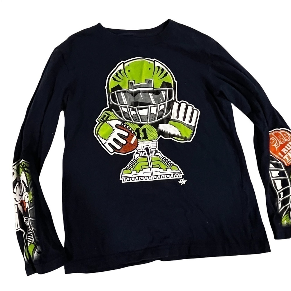 𝅺BROTHERS brand by Justice boys football shirt in size 7 - Picture 3 of 6